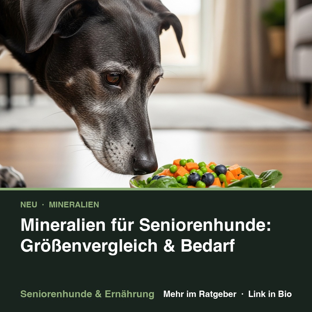 Mineralien für Seniorenhunde: Größenvergleich & Bedarf episode artwork