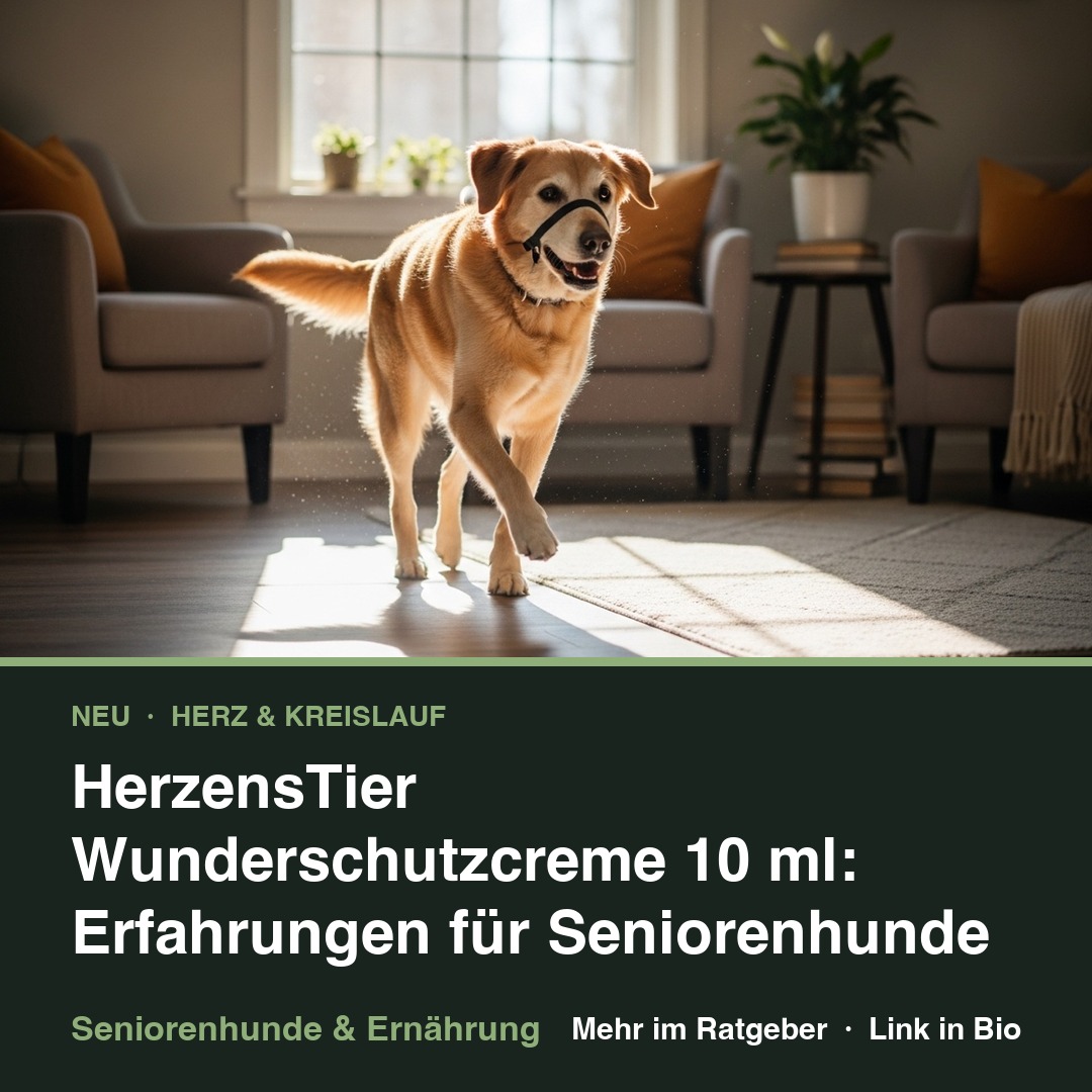 HerzensTier Wunderschutzcreme 10 ml: Erfahrungen für Seniorenhunde