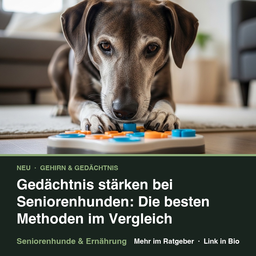 Gedächtnis stärken bei Seniorenhunden: Die besten Methoden im Vergleich