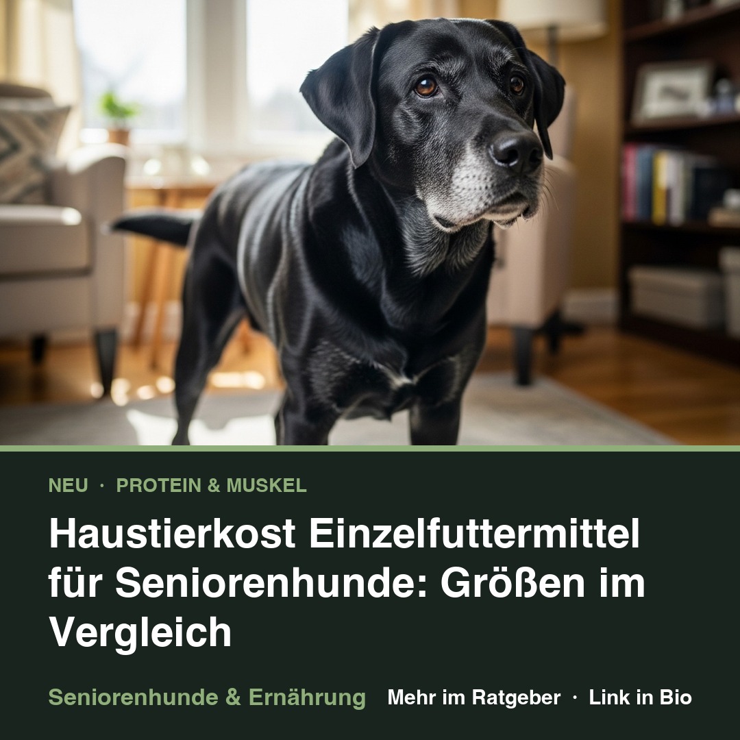 Haustierkost Einzelfuttermittel für Seniorenhunde: Größen im Vergleich