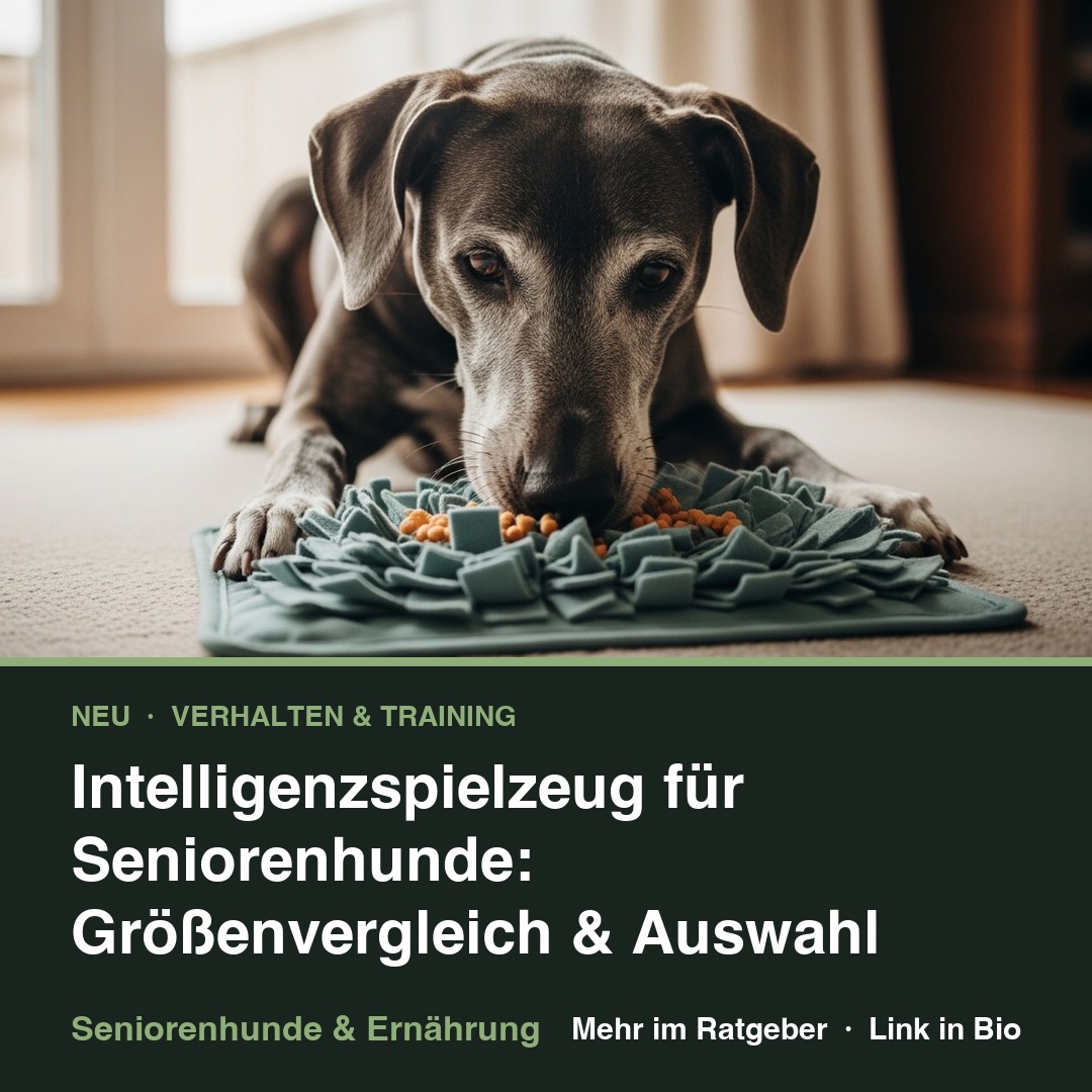 Intelligenzspielzeug für Seniorenhunde: Größenvergleich & Auswahl