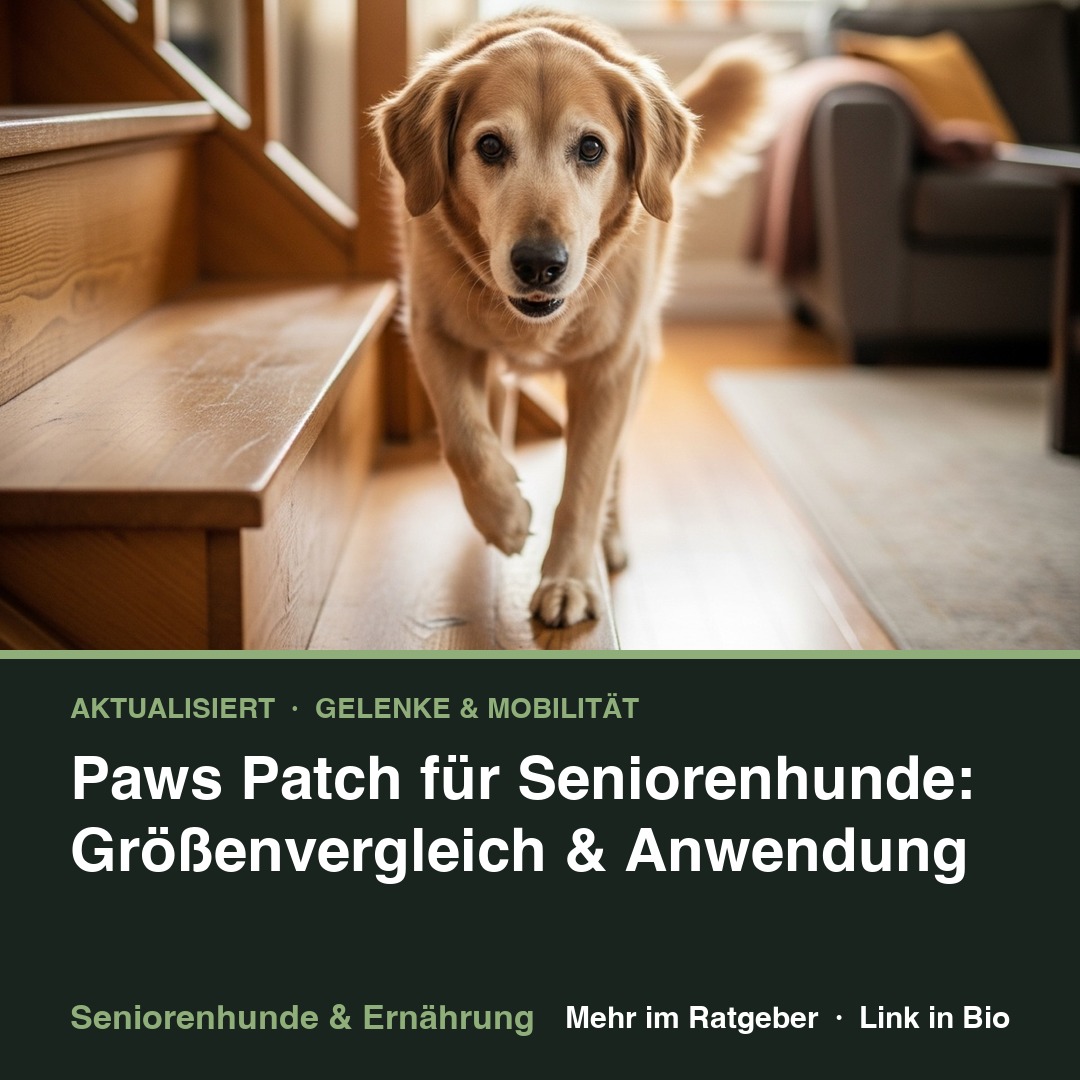 Paws Patch für Seniorenhunde: Größenvergleich & Anwendung