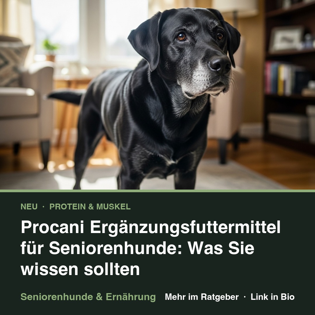 Procani Ergänzungsfuttermittel für Seniorenhunde: Was Sie wissen sollten