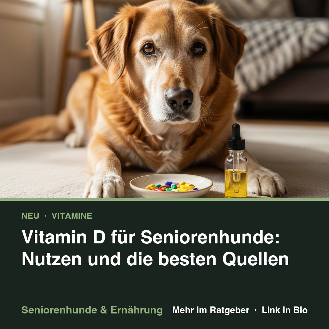 Vitamin D für Seniorenhunde: Nutzen und die besten Quellen